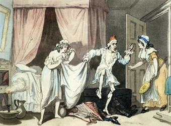 Damp Sheets, aquatinted by Thomas Malton, pub. 1791